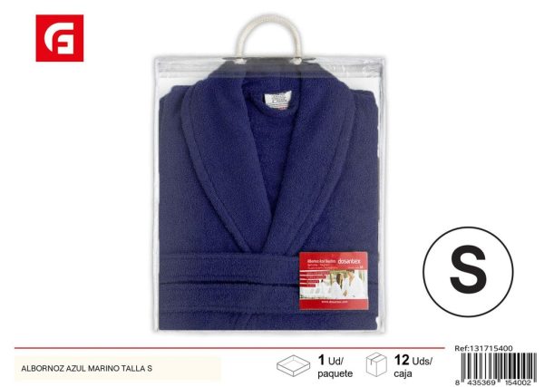 Albornoz azul marino talla S - Artículos de textil del hogar