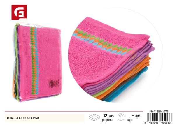 Toalla de color 30*50 cm - Textil del hogar