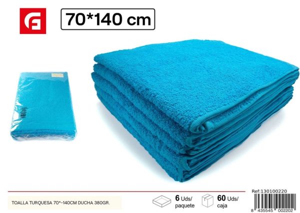 Toalla turquesa de 70*140 cm - Textiles para el hogar