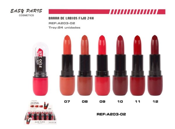 Barra de labios fijo 24h 24 unidades - Cosméticos - Imagen 2
