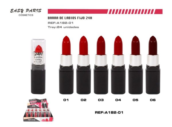 Barra de labios fijo 24h 24 unidades 288 unidades - Cosméticos - Imagen 3