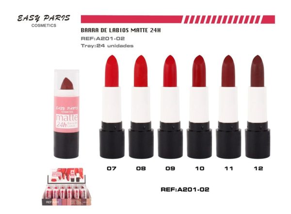 Barra de labios matte 24h 24 unidades - Cosméticos - Imagen 2