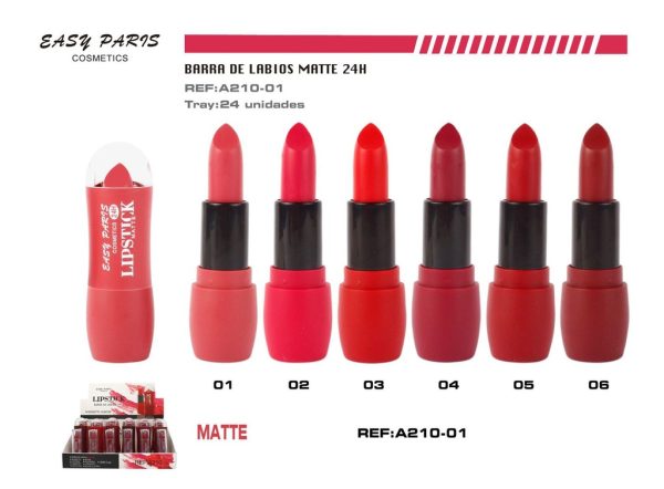 Barra de labios matte 24h 24 unidades - Cosméticos - Imagen 4