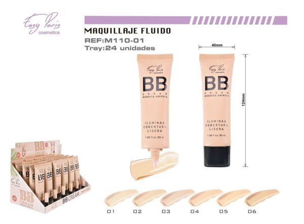 Base BB Cream ligera 24/U 288/U - Maquillaje y cosméticos