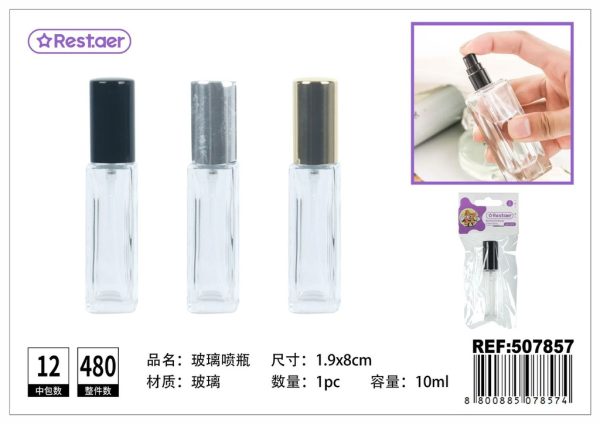 Botella de spray de vidrio 10ml - Envase ideal para perfumes y aceites