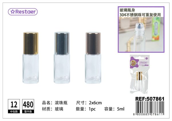 Botella enrollable para aceite esencial 5ml - Accesorios de belleza