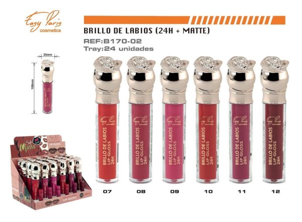 Brillo labial 24H mate 24 unidades - Maquillaje labial - Imagen 2