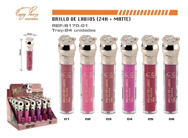 Brillo labial 24H mate 24 unidades - Maquillaje labial - Imagen 4