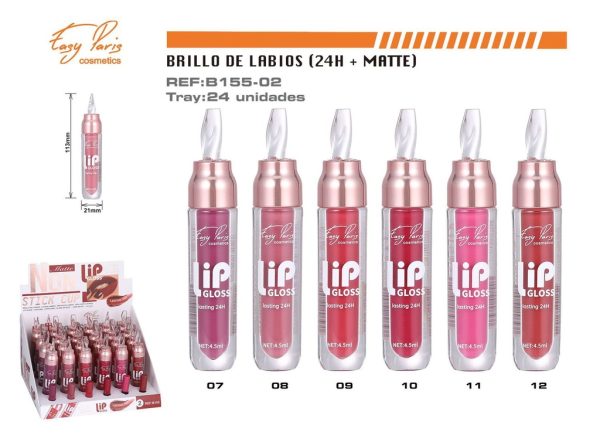 Brillo labial 24h mate 24/U - Productos de belleza