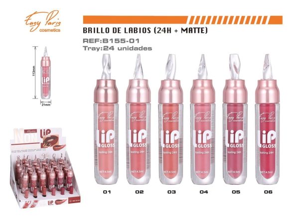 Brillo labial 24h mate 24/U - Productos de belleza - Imagen 2
