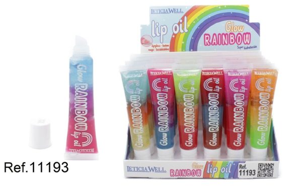 Brillo labial LIP OIL GLOW RAINBOW 3 colores - Cosméticos
