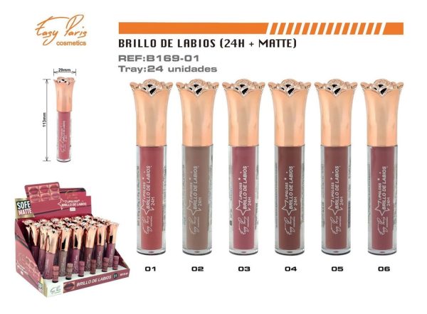 Brillo labial mate 24H 24 unidades - Maquillaje labial - Imagen 3