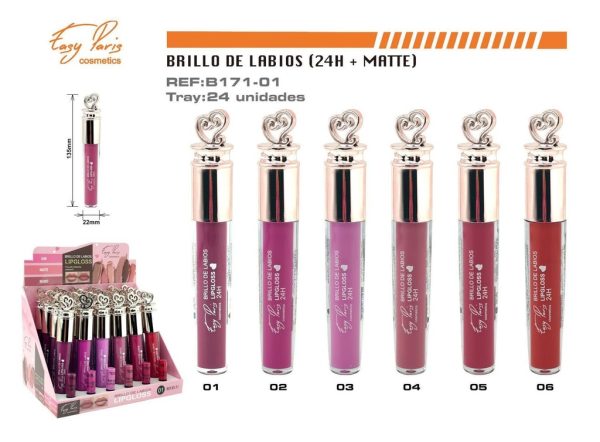 Brillo labial terciopelo mate 24H 24 unidades - Maquillaje labial - Imagen 2