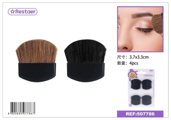 Brocha de maquillaje de lana 4 pcs 3.7*3.3 cm - Herramientas de belleza