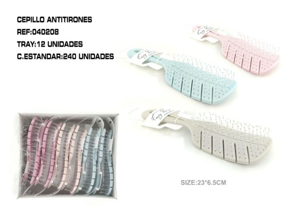 CEPILLO antienredos 23*6.5 cm 12 unidades - Accesorios para peinado y cuidado del cabello - Imagen 2
