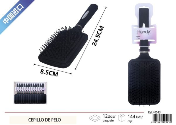 Cepillo de pelo cuadrado con almohadilla - Accesorios de belleza para el cabello