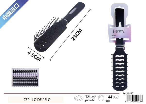 Cepillo de pelo plano con diseño ondulado - Accesorios de belleza para el cabello