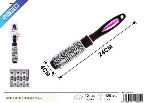 Cepillo de pelo redondo 23.5cm para peinado y cuidado del cabello