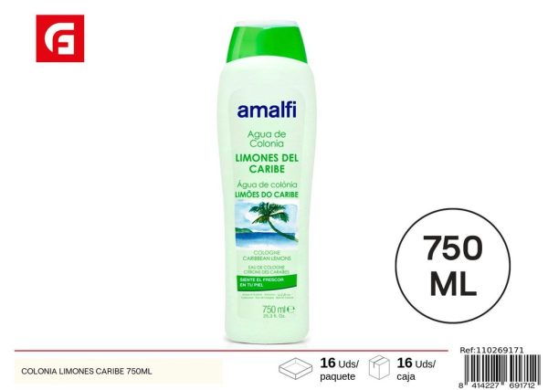 Colonia limones caribe 750 ml - Productos de cuidado personal