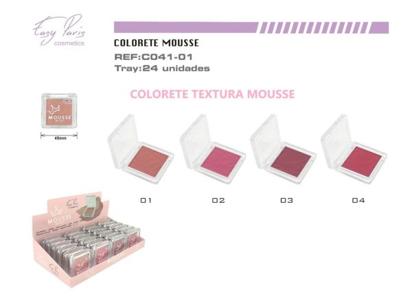 Colorete mousse 24/U - Rubores de textura ligera