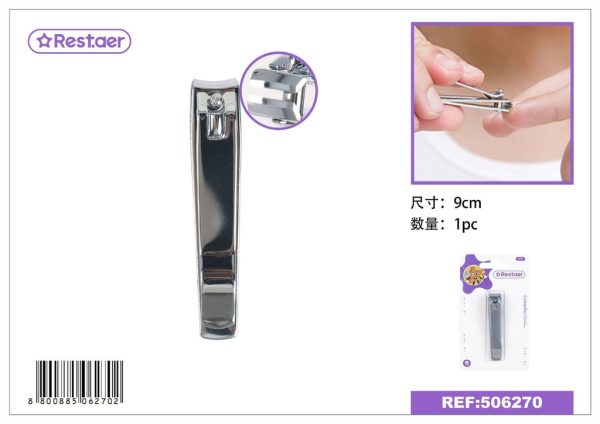 Cortaúñas grande de acero inoxidable 9CM - Productos de belleza