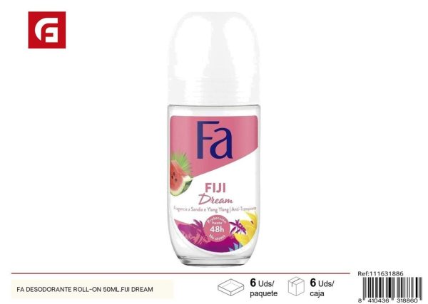 Desodorante roll-on FA 50ML Fiji Dream - Productos de cuidado personal