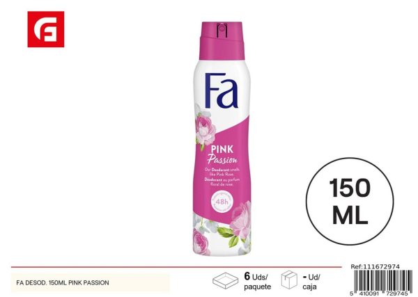 Desodorante spray 150ml Pink Passion - Producto de cuidado personal