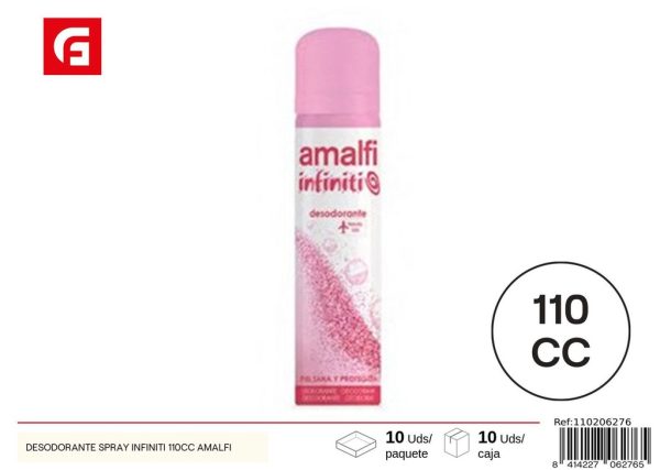 Desodorante spray Infiniti 110cc Amalfi - Productos de cuidado personal