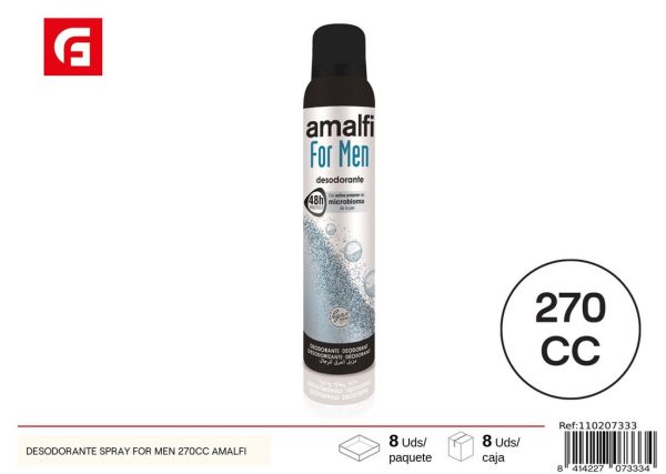 Desodorante spray para hombres Amalfi 270cc - Cuidado personal