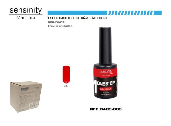Esmalte gel rojo V. UV/LED 1 paso - Productos de belleza