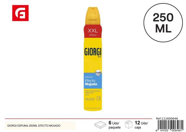 Espuma de peinado GIORGI 250ML Efecto mojado - Productos de cuidado personal
