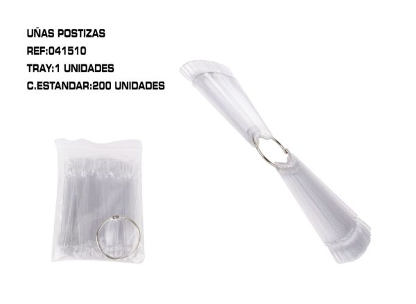 Exhibidor de 50 uñas transparente 1 unidad - Otros productos para uñas