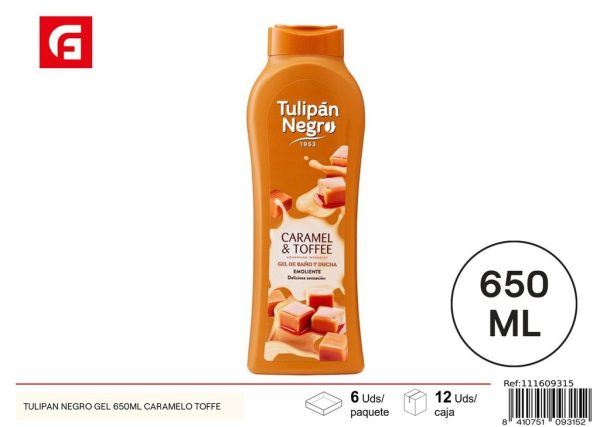 Gel de ducha Tulipán negro 650 ml Caramelo Toffe - Productos de cuidado personal