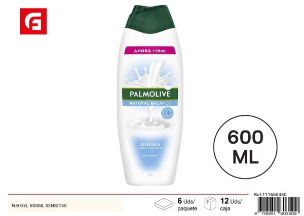 Gel de ducha hidratante 600ML para piel sensible - Productos de cuidado personal