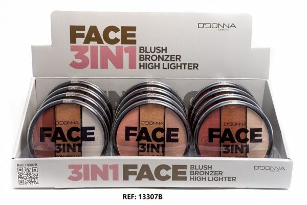 Iluminador + bronceador + colorete 12 unidades - Maquillaje y cosméticos