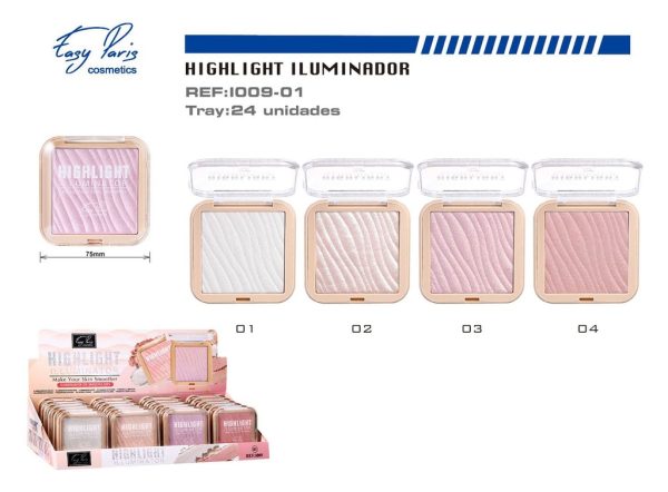 Iluminador highlight 24 unidades - Productos de belleza y maquillaje