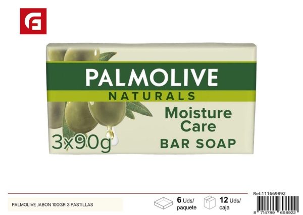 Jabón Palmolive 100gr 3 pastillas - Productos de cuidado personal