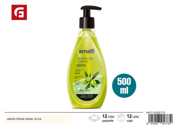 Jabón crema oliva 500ml - Productos de cuidado personal