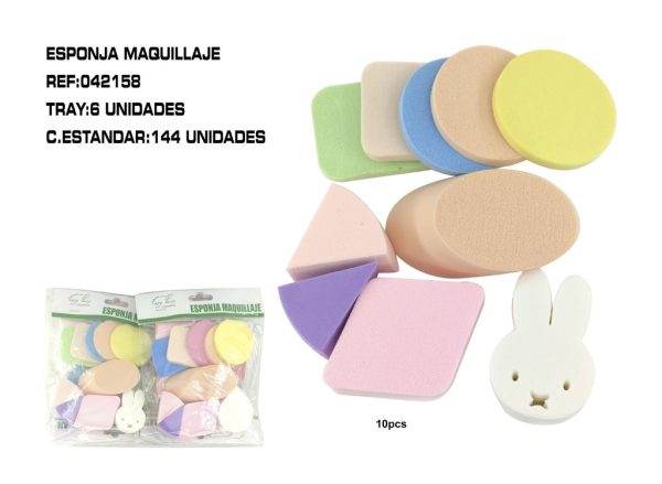 Juego de esponjas de maquillar 6/U - Utensilios de belleza