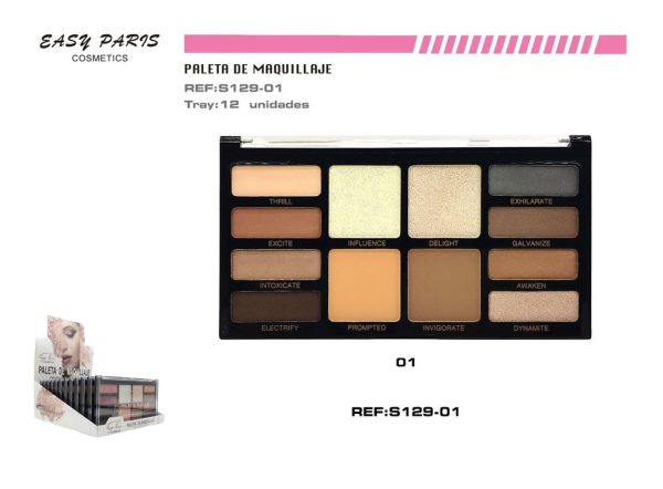Kit de maquillaje con colorete y iluminador 12U - Productos de maquillaje
