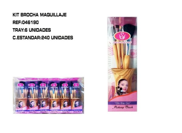 Kits de brochas de maquillaje 6/U - Accesorios de belleza
