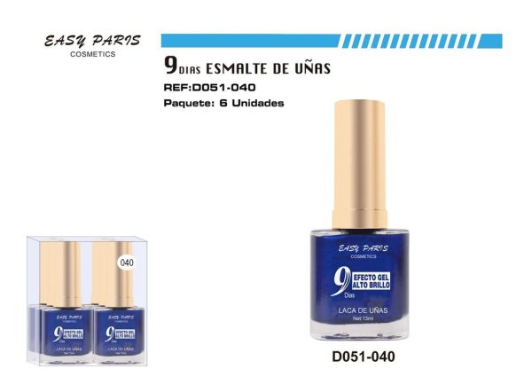 Laca de Uñas 9 Días 6/u - Esmaltes de uñas