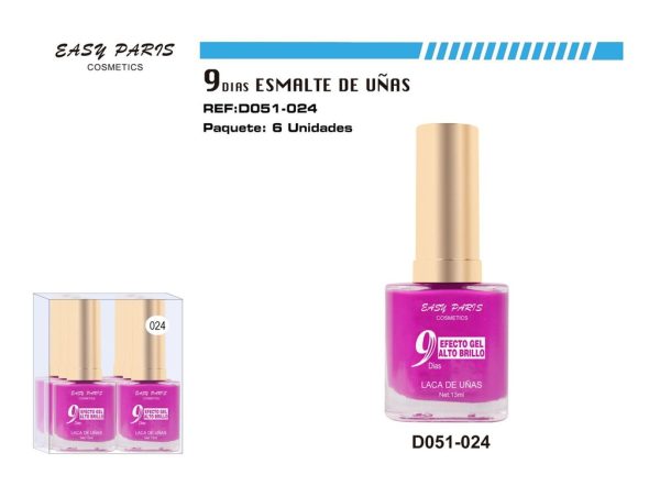 Laca de Uñas 9 Días 6/u 144/u - Esmaltes de uñas - Imagen 2