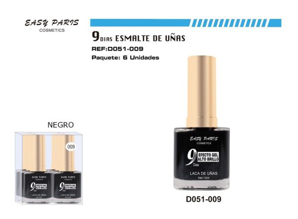 Laca de Uñas 9 Días NGR 6/u 144/u - Esmaltes de uñas