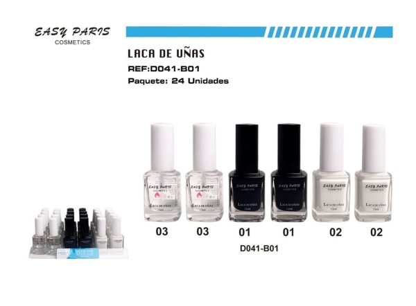 Laca de uñas 24 pz bandeja - Cosméticos para belleza