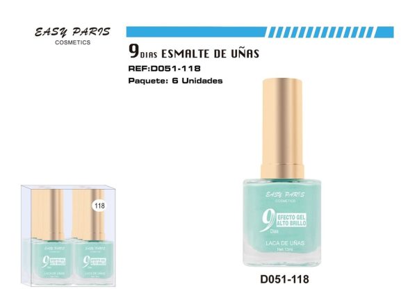 Laca de uñas 9 días 6/U - Esmalte de larga duración - Imagen 7