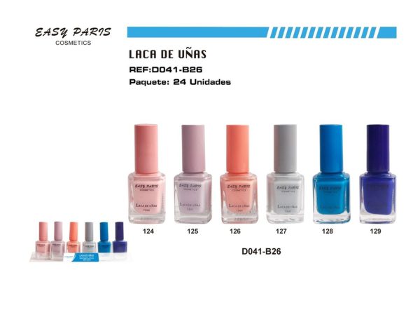 Laca de uñas Easy Paris 24 unidades