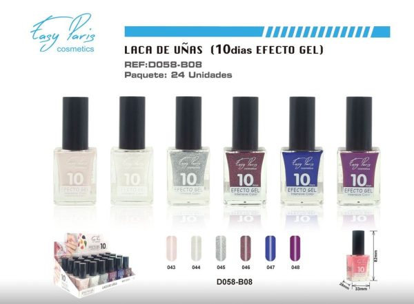 Laca de uñas alto brillo 10D 24/U - Esmalte de larga duración - Imagen 3