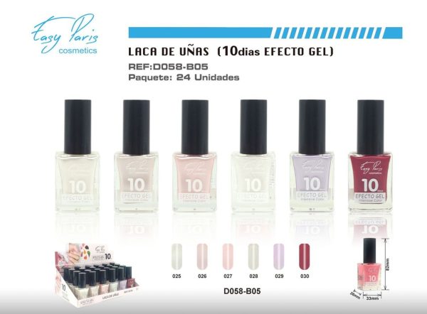 Laca de uñas alto brillo 10D 24/U - Esmalte de larga duración - Imagen 6