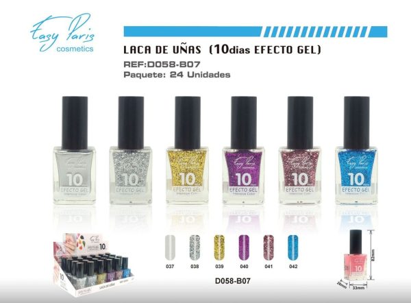 Laca de uñas alto brillo 10D 24/U - Esmalte de larga duración - Imagen 7